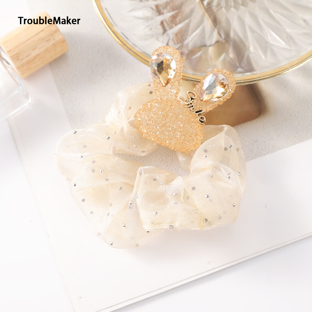TroubleMaker Haimeikang Large Edition Organza String Patterns Bugs Bunny Korean Style ราคา 36 บาท*ส่งฟรี