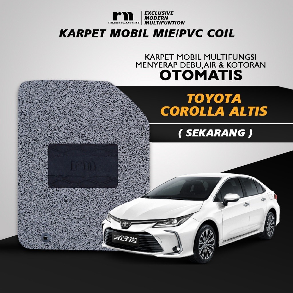 Royal Mart - Karpet Mobil COROLLA ALTIS 2021 NON BAGASI 1 WARNA/Carpet Mie Bihun Premium Keset PVC Anti Slip Aksesoris Interior Mobil Harga 562,677 rupiah*Gratis Ongkir