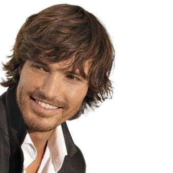 Mens tóc giả ngắn cao mô phỏng ngắn Thẳng Tóc giả nam cho nam cho Halloween