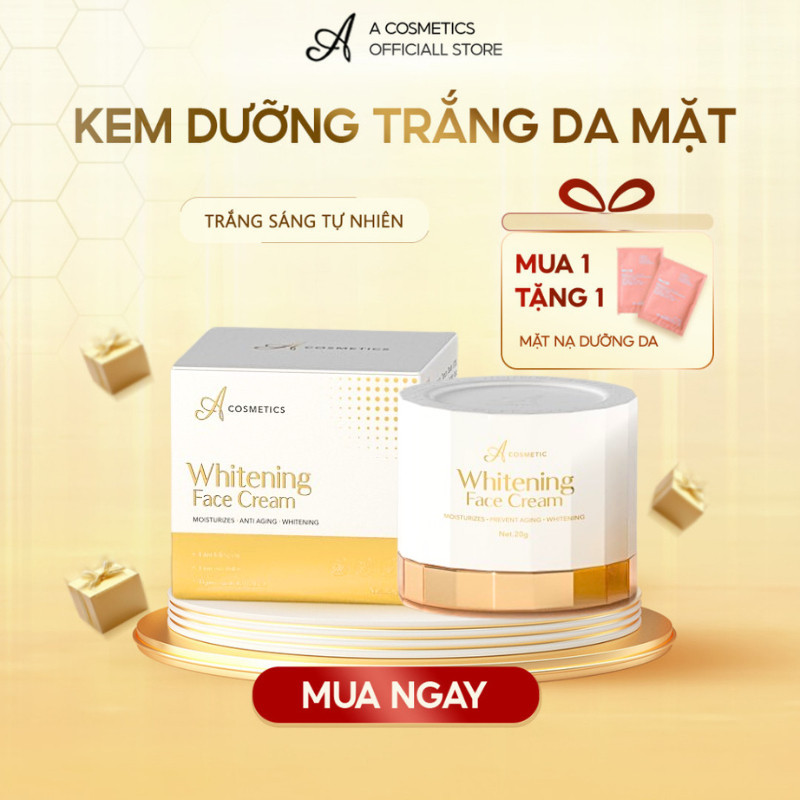 Kem Face Pháp A cosmetics dưỡng trắng da mặt 20g, kem whitening face cream mẫu mới 2024