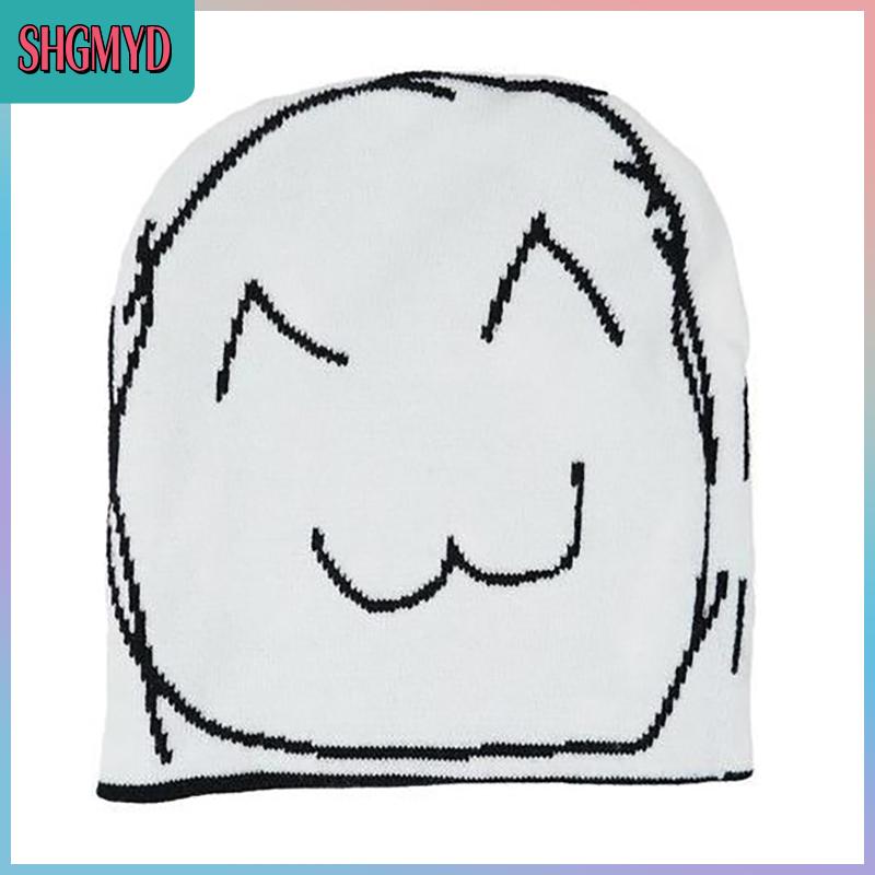 【SHGMYD】 รูปแบบแฟชั่นแจ็คการ์ดฮาราจูกุหมวกถักนิตติ้งฮาราจูกุทรงแปลกๆหมวกถักอเนกประสงค์ ราคา 173 บาท*ส่งฟรี