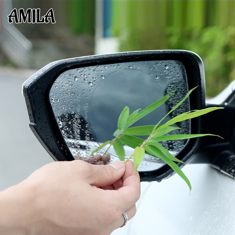 AMILA Car Rearview Mirror Anti-Rain Film Full Screen Waterproof Anti-Fog Protective Sticker for Side Mirrors and Windows Giá 22,310 Đồng*Miễn phí vận chuyển