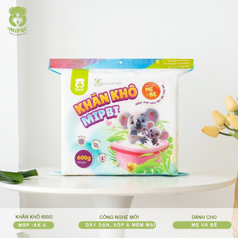 KHĂN KHÔ ĐA NĂNG MIPBI600g900g