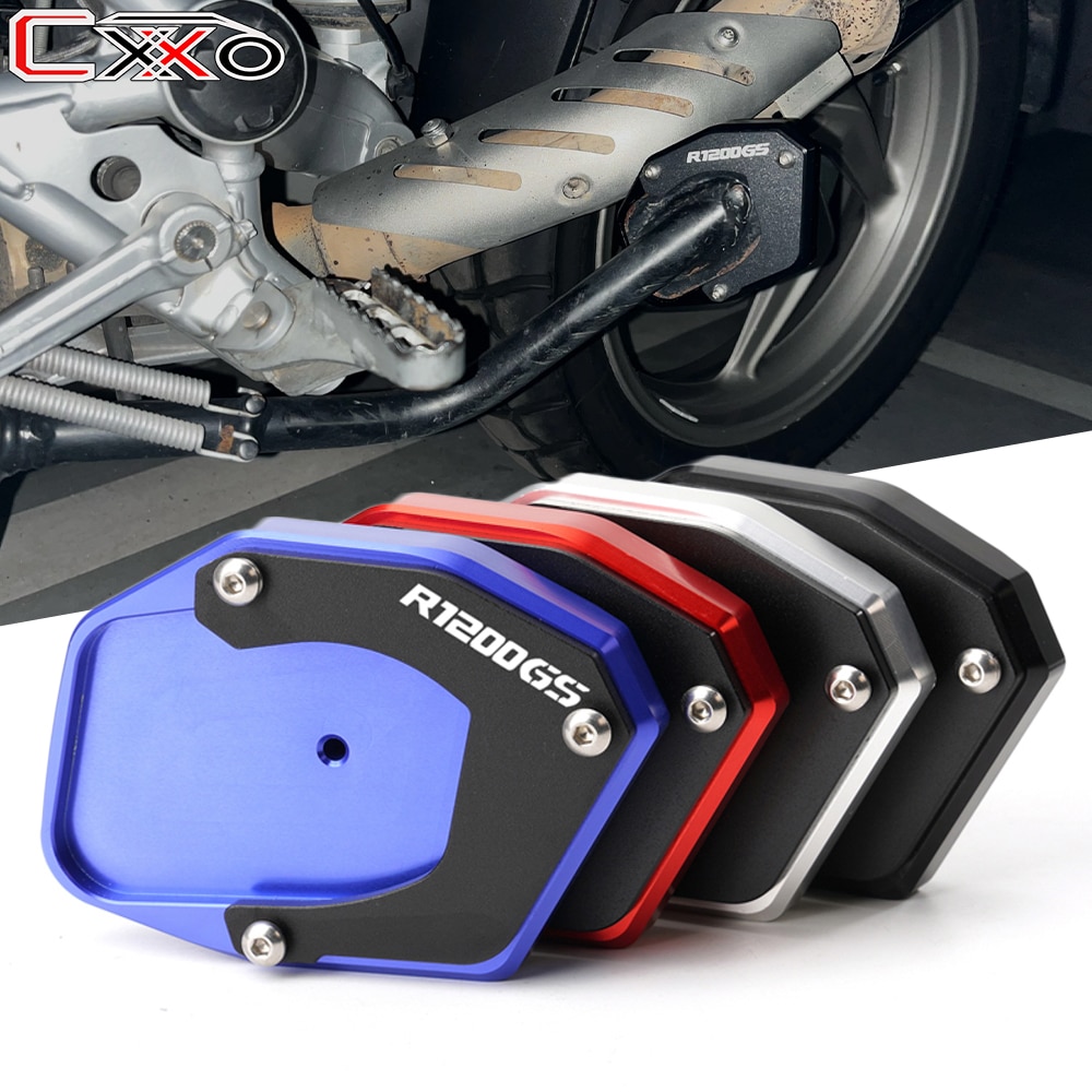 Cho BMW R 1200 GS 2007-2012 R 1200 ADV 2008-2010 2011 2012 R1200GS nhôm CNC cho xe mô tô bên đứng phóng to chân đế các bộ phận