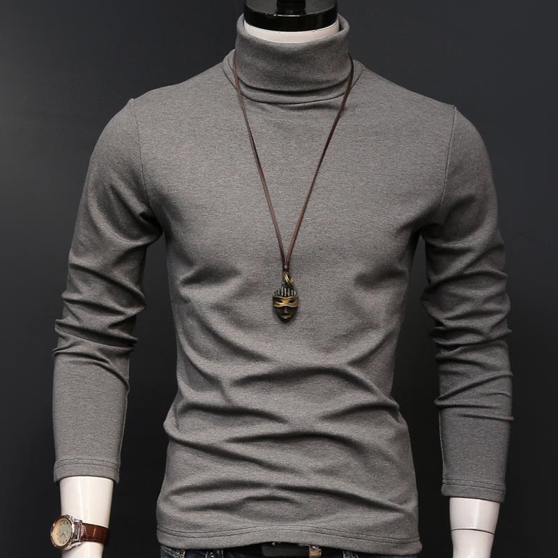 Winter High Neck Men'S Thermal Turtleneck Sweater Warm Base