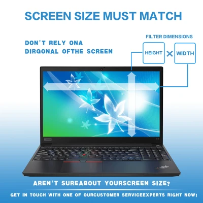 14 inch Anti Blue Light Privacy Filter with Anti Glare Anti UV Screen Protector Film for 16:9 Aspect Ratio Laptop