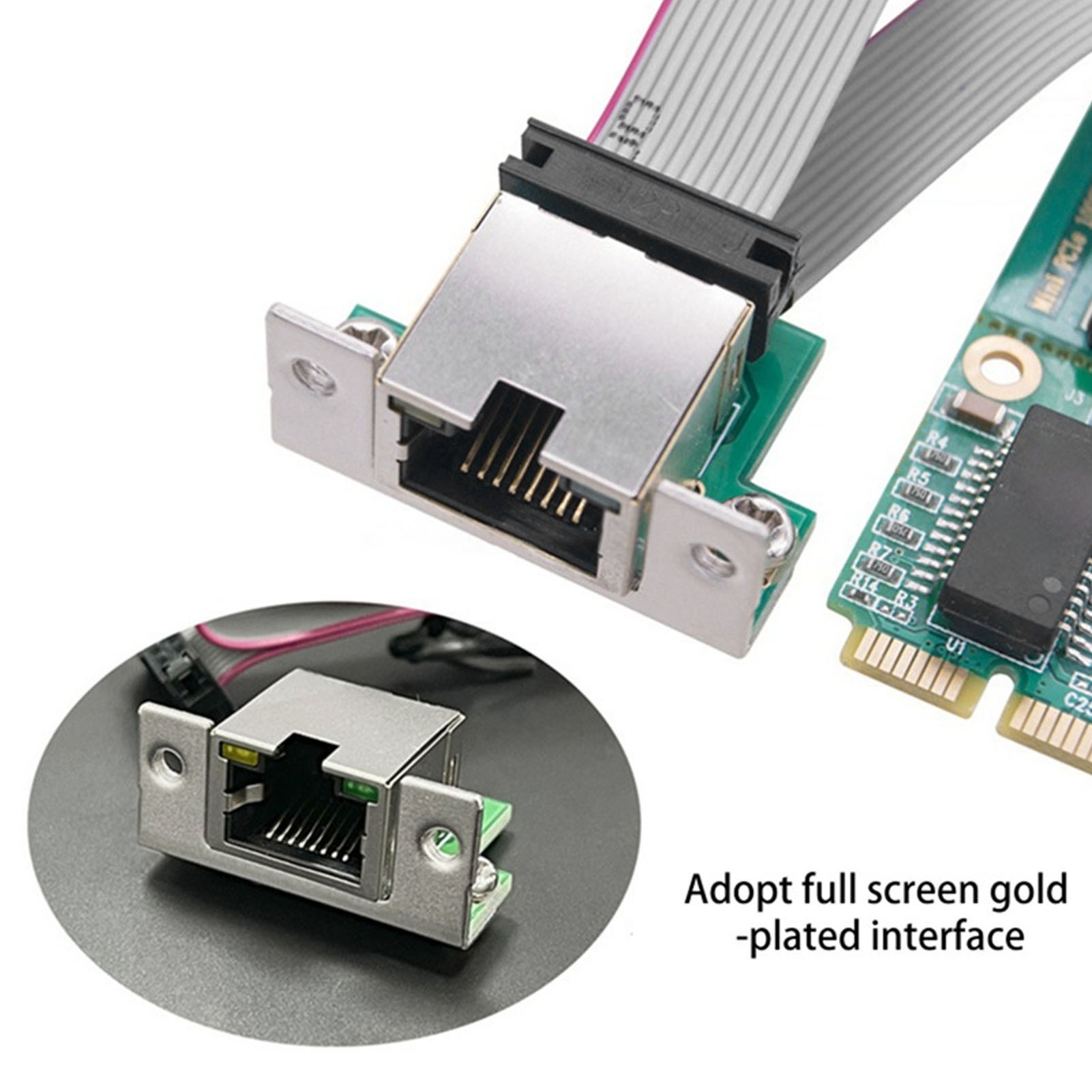 Garosa Thẻ Mini PCIe Gigabit Ethernet 10/100/1000Mbps Song công hoàn toàn/bán song công RTL8111H Chip IEEE 802.1Q VLAN dành cho máy tính để bàn 7/8/10 OS X (165) Giá 248,000 Đồng*Miễn phí vận chuyển
