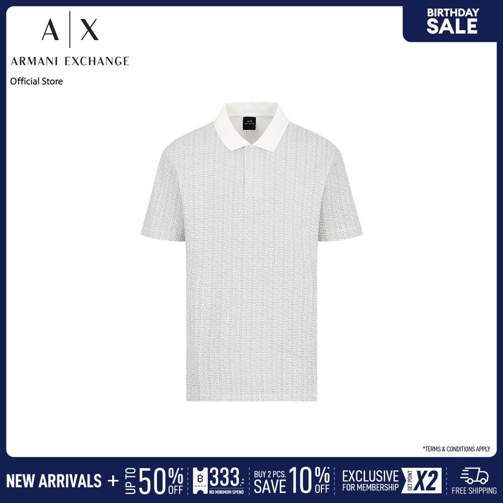 Armani Exchange Polo Men XM000736-AF10819-F0028 Off-White ราคา 4,290 บาท*ส่งฟรี