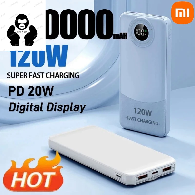 New Xiaomi Mobile 120W Fast Charging Portable Mobile Power Bank Compatible with Samsung iPhone Welcome to Our Store ราคา 619 บาท*ส่งฟรี