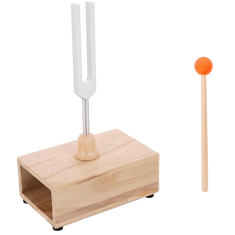 【Latest model】528Hz Resonant Tuning Fork with Wood Resonator Box Sound Healing Instruments for Meditation and Therapy ราคา 545 บาท*ส่งฟรี