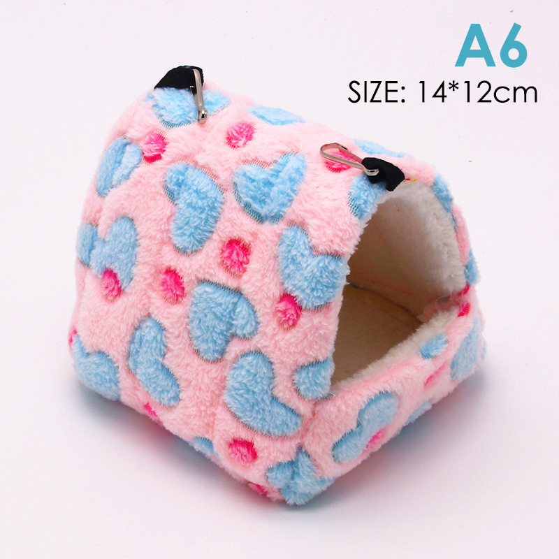 UNIKI Hamster ấm giường mềm và nhà động vật gặm nhấm lồng chuột bông guinea lợn phụ kiện - 8