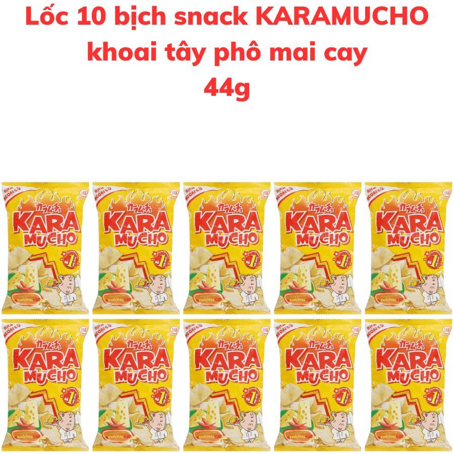 Bánh snack khoai tây KARAMUCHO vị phô mai cay 44g