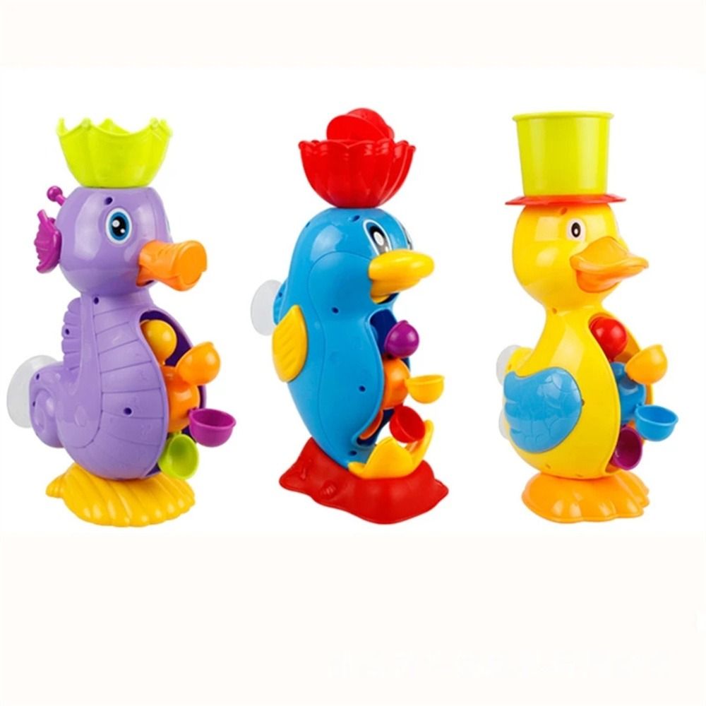 LABORA Water Spray Tool Kids Toy Hippocampus Cute Faucet Yellow Duck Baby