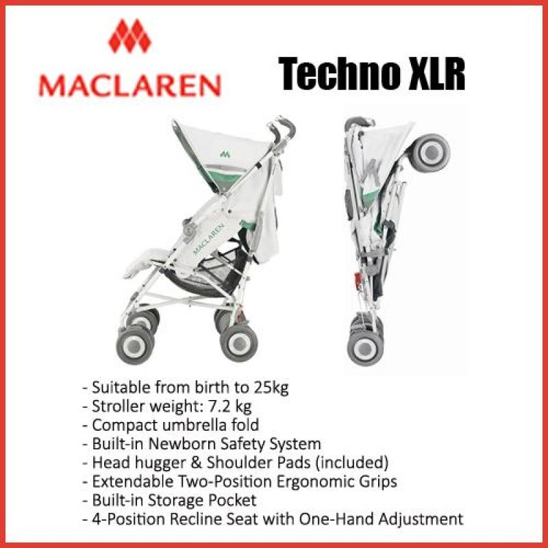Maclaren Techno XLR★FREE Footmuff + FREE Frontbar Singapore