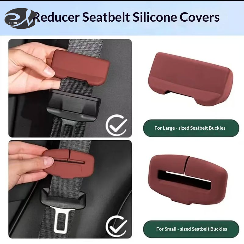 ERMO Car Seat Belt Buckle Silicone Protector Cover Anti-Scratch Anti-Collision Interior Accessory for Safe and Comfortable Driving ราคา 32 บาท*ส่งฟรี