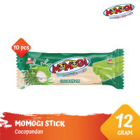 Momogi Stick Snack Makanan Ringan 12gr - Cocopandan [1 Box 10 Pcs]