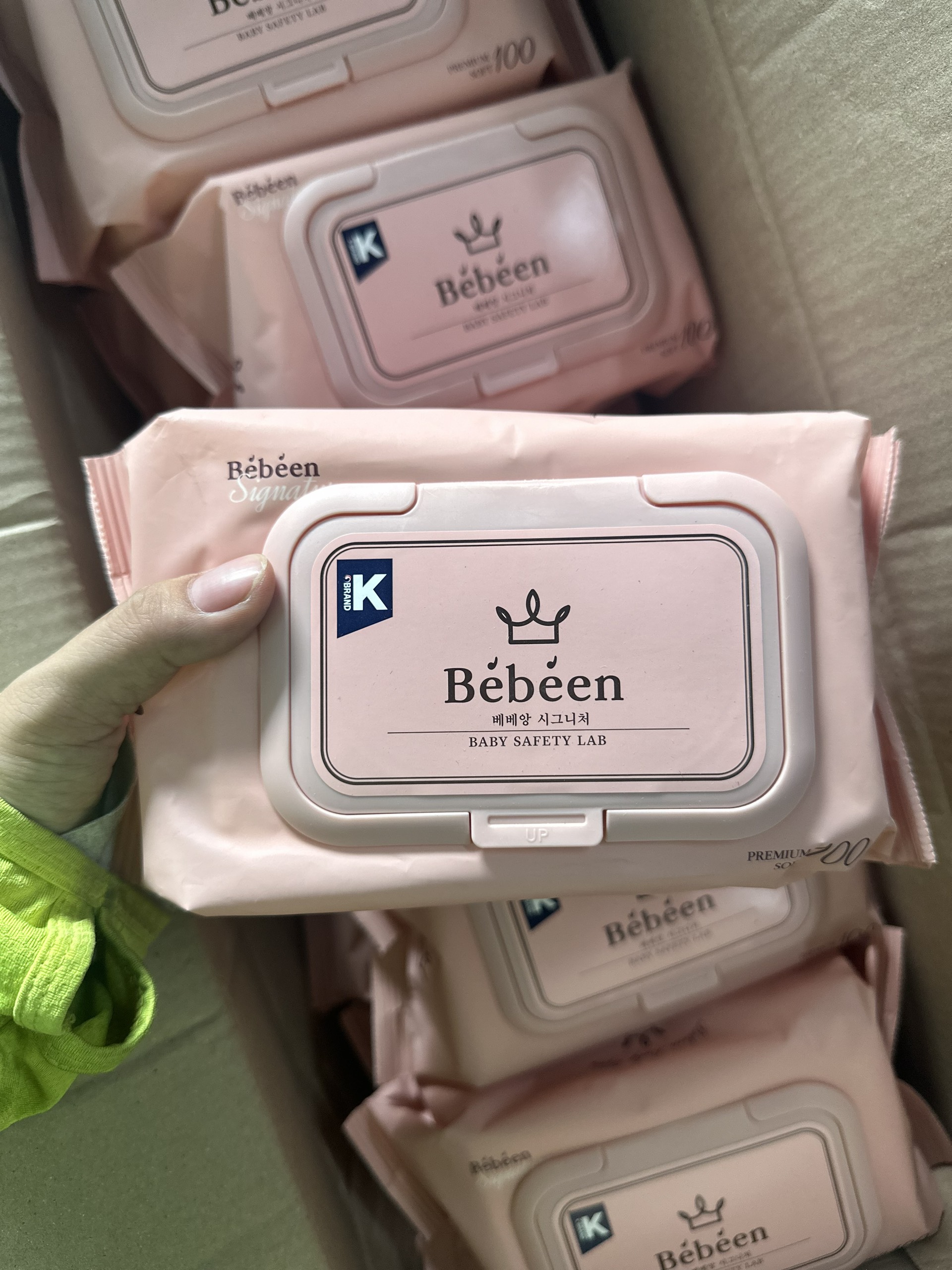 Khăn giấy ướt Bebeen Hàn Quốc 100 tờ/hộp