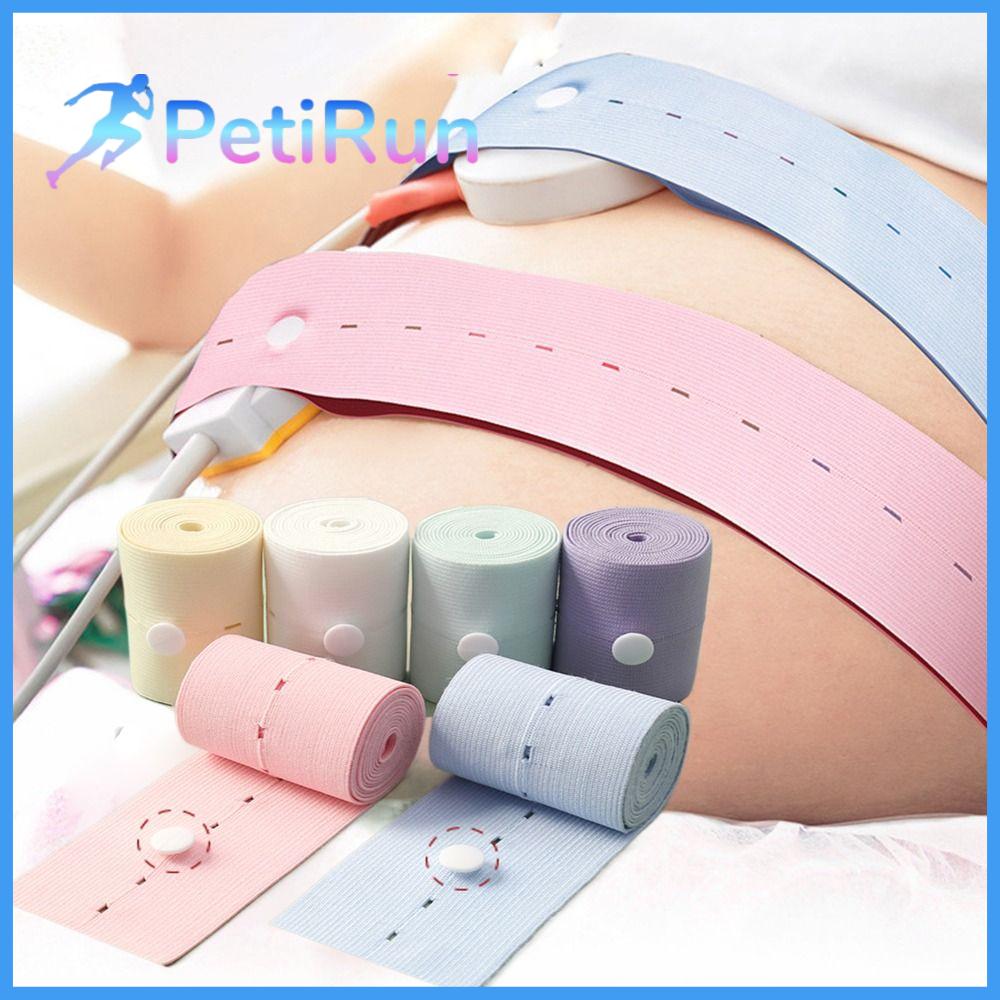 PETIRUN Dành cho thai kỳ ECG Máy đo nhịp tim Đai bà bầu Dây đeo ngực Băng quấn thai nhi Băng không gây kích ứng Đai theo dõi tim thai nhi