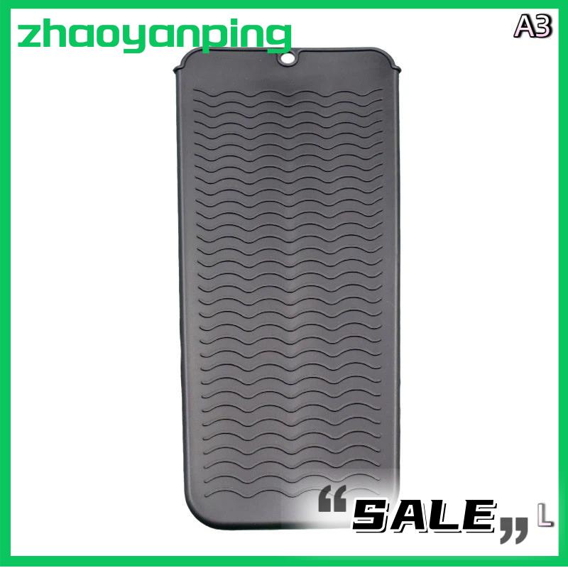zhaoyanping 1pcs Silicone chịu nhiệt Pad Pouch lưu trữ túi cách nhiệt Mat cho máy ép tóc nhiệt uốn thanh Curler Bìa - 4