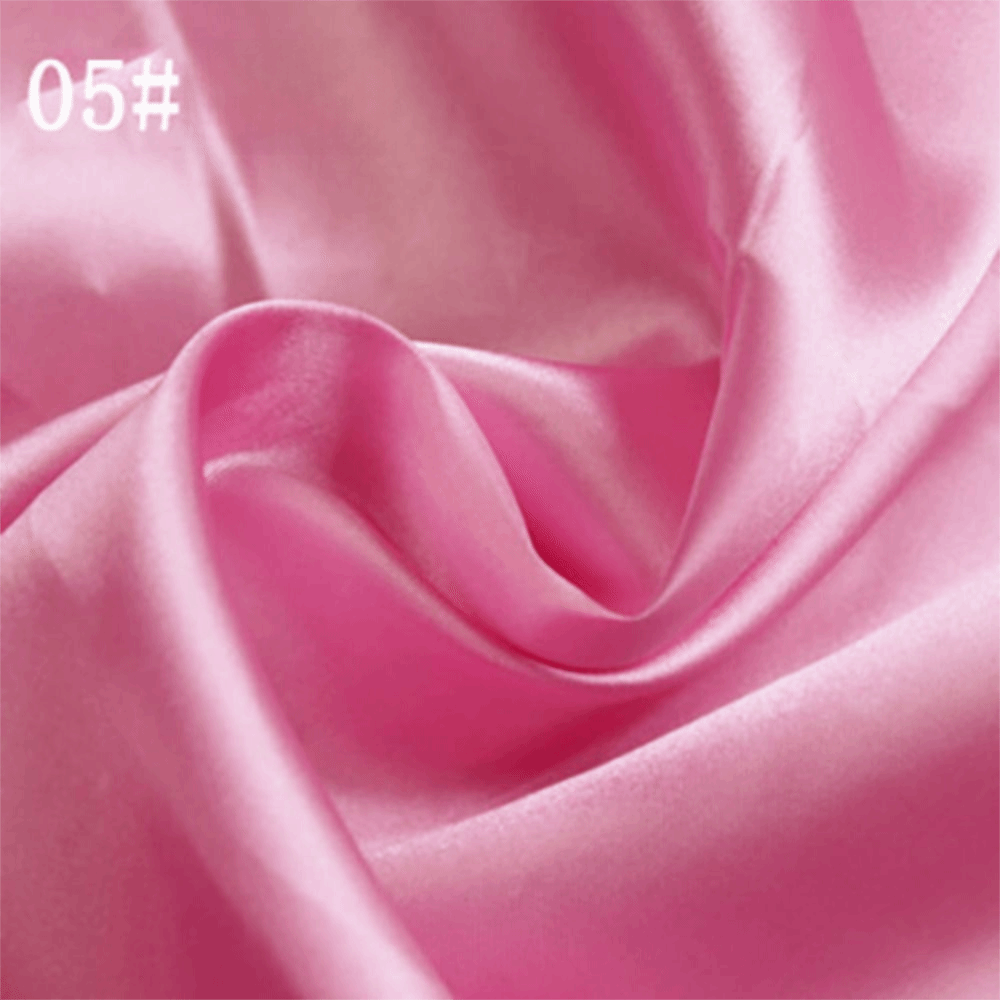 LINKENER Handmade Satin Fabric 150100cm Solid Color Sequin Textile Cloth DIY Imitation Silk Lining Silk Satin For Clothing Gift Box