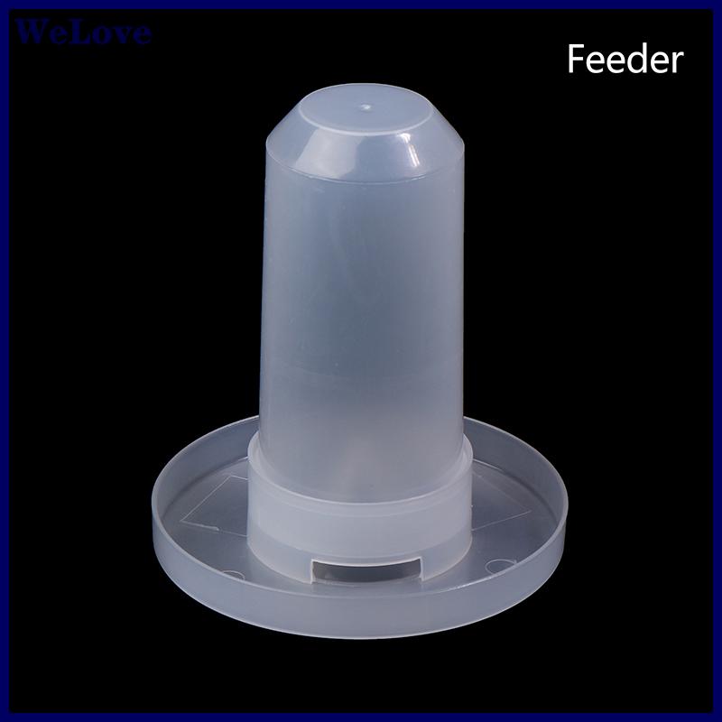 We[love] 1 cái tự động chim cút uống cốc đài phun nước PET chim nhựa trung chuyển uống nước khay thức ăn bể chim bồ câu lồng Nguồn cung cấp - 2
