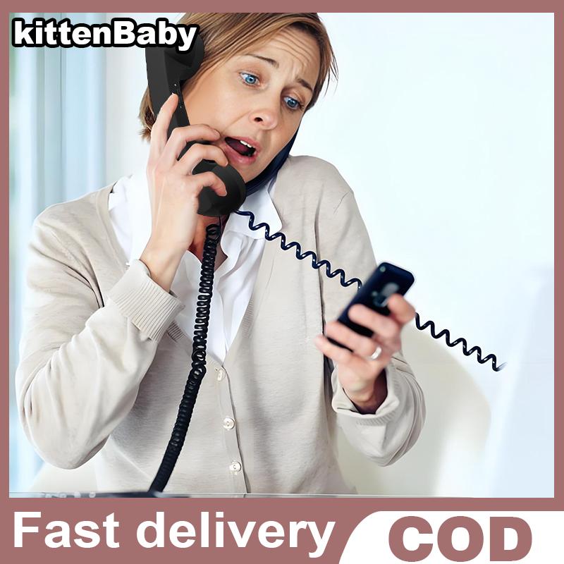 kittenBaby หูโทรศัพท์ย้อนยุค, ตัวรับสัญญาณแบบมือถือสำหรับโทรศัพท์บ้านสไตล์ Type-C, อแดปเตอร์แปลงโทรศัพท์วินเทจเป็นโทรศัพท์บ้าน ราคา 160 บาท*ส่งฟรี