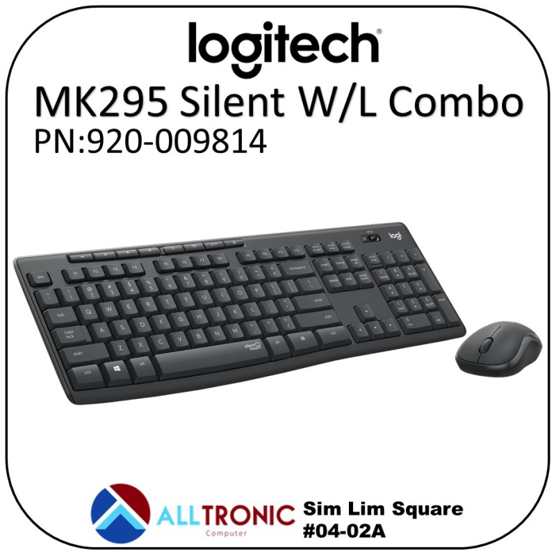Logitech Mk295 Silent Wireless Combo Keyboard and Mouse 920-009814 Singapore