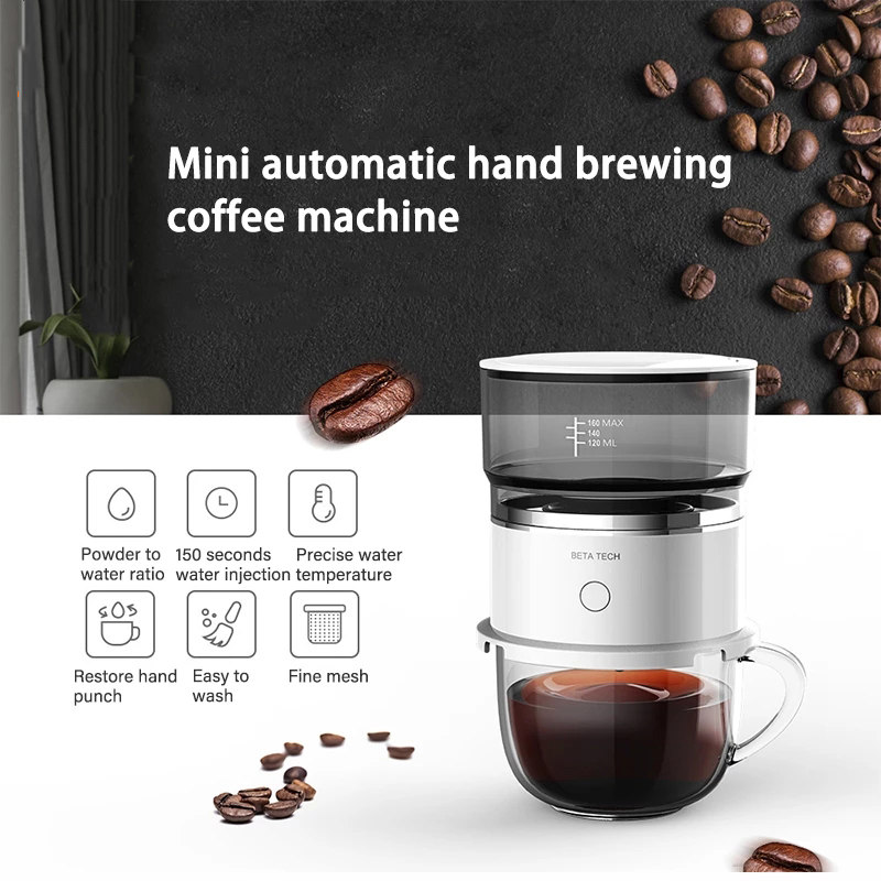 Máy pha cà phê mini U40 Máy pha cà phê ép tay máy pha cà phê Máy xay cà phê nhỏ giọt tự động Máy pha cà phê Mỹ