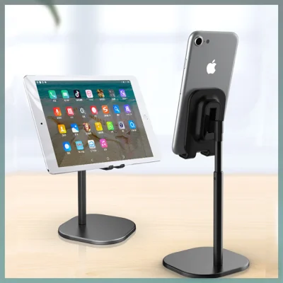 Flexible Desktop Stand Aluminum Height Adjustable Mobile Phone lazy Tablet PC Floor Stand Holder for iPhone & iPad pro