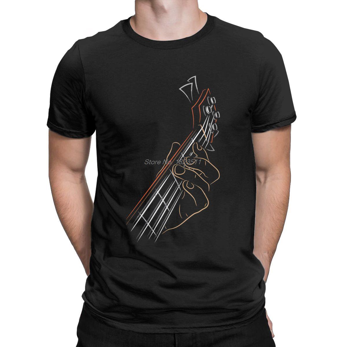 Humorous Active Bass Guitar Rock Music T-Shirt Men O-neck Cotton T Shirt Short Sleeve'Tees Tops Harajuku Streetwear Sis  XXS-6XL