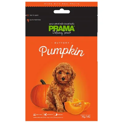 3 Packs of Prama Delicacy Snack Buttery Pumpkin 70g