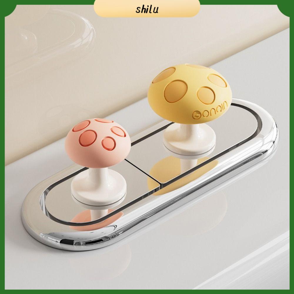 SHILU Hình nấm Nút nhấn bồn cầu Chất kết dính Bảo vệ móng tay Máy ép bồn cầu Phổ quát Sáng tạo Công tắc nhấn bồn nước