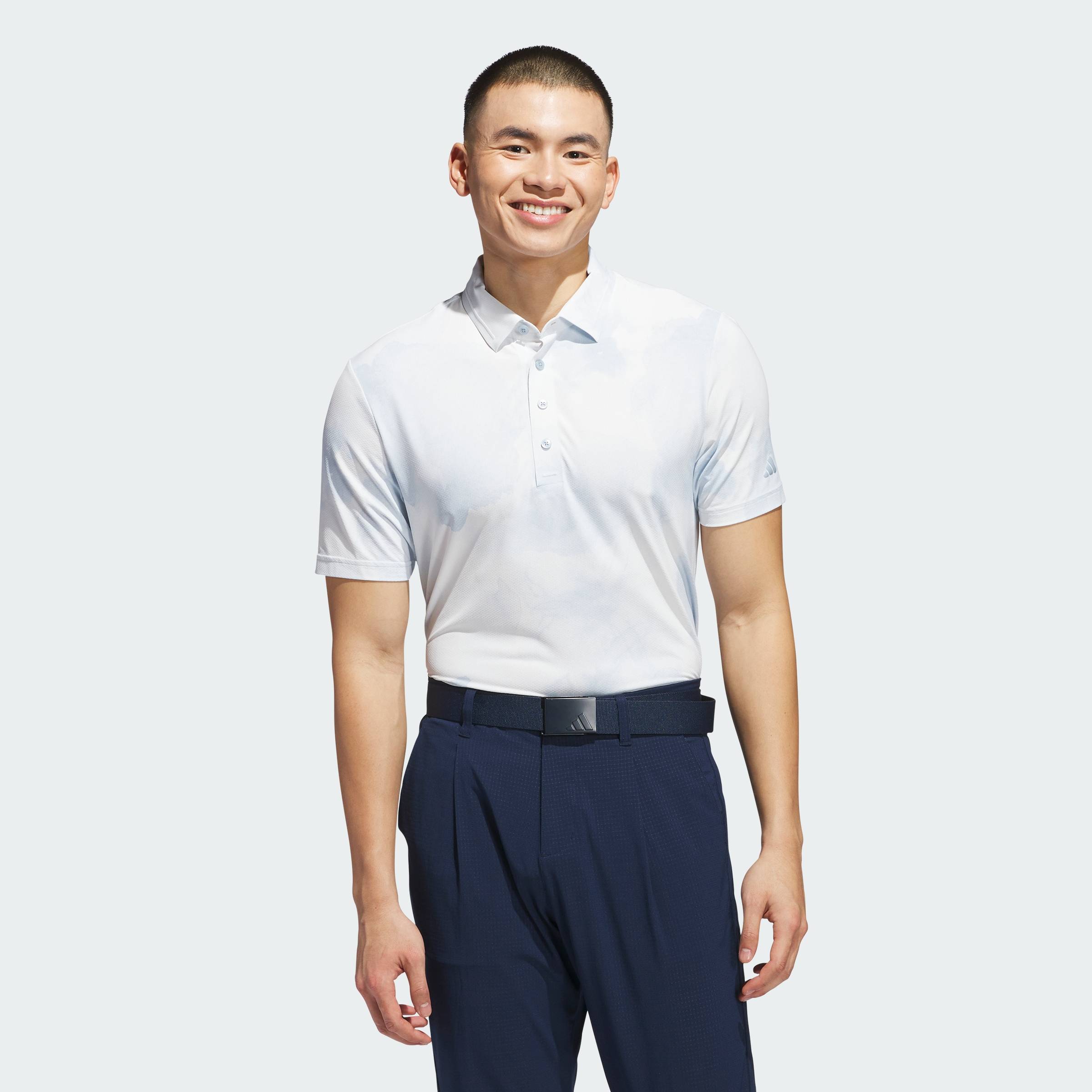 [0H-2H 15.7-VOUCHER 15%] adidas Đánh gôn Áo Polo Tour Họa Tiết Cool Feeling Ultimate365 Nam Màu xanh da trời IM7894