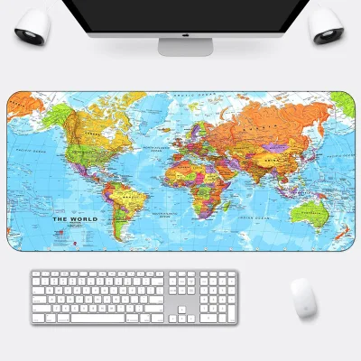 Mouse Pad Anime Anti-slip Rubber Laptop Mat World map Desk Table Mousepad Gamer Laptop Large Gaming Padmouse xxl for Mouse