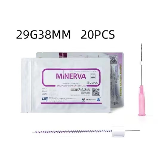 Minerva Thread Pdo Thread Screw/Mono Korea Face Lifting Thread để loại bỏ nếp nhăn 20 chiếc/gói