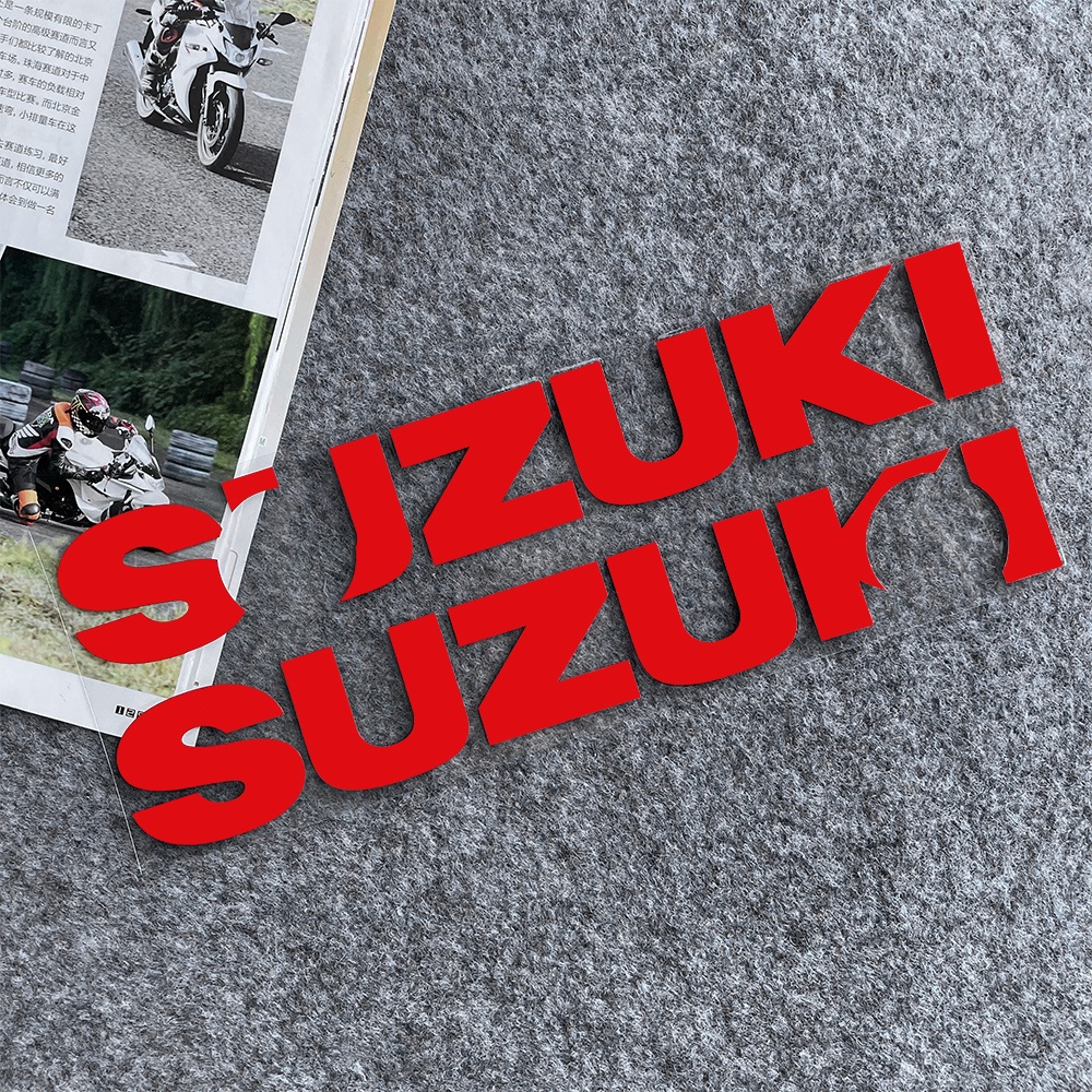 Suzuki-xe máy Suzuki Sticker Suzuki Xe máy điện phản ánh khối vết trầy xước GSX đầu máy nhãn dán chống thấm nước