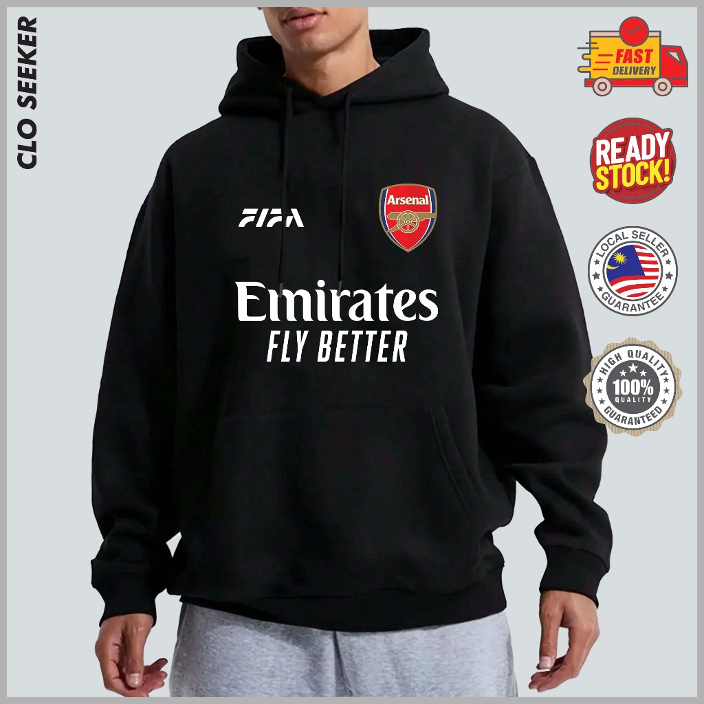 2025 Áo hoodie mới Arsenal X Emirates Fly Better cho nam, áo khoác thường ngày, áo hoodie nam mới, c