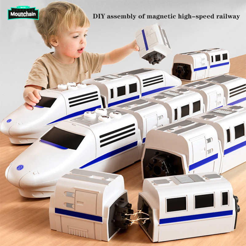High-speed Railway Train Toy For Kids Magnetic Building Blocks Early Educational Toys Birthday Gifts For Boys And Girls ราคา 432 บาท*ส่งฟรี