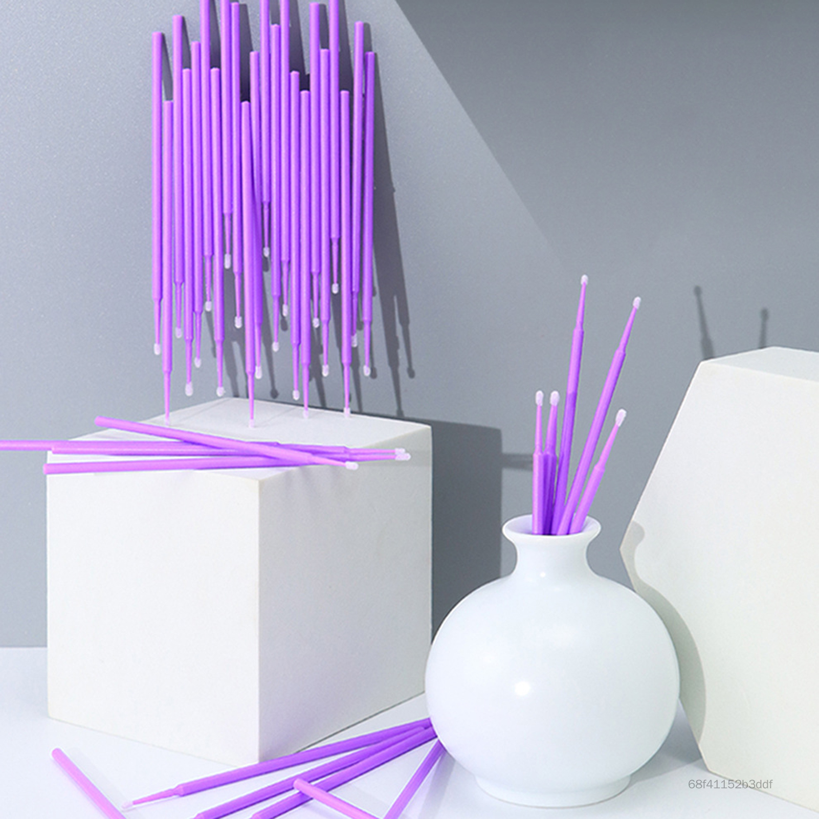 100 cái / túi Lông mi dùng một lần Micro Brush Hình xăm lông mày Bông tăm bông Lông mi cá nhân Loại bỏ tăm bông Bàn chải vi mô để mở rộng lông mi DHTY-VN