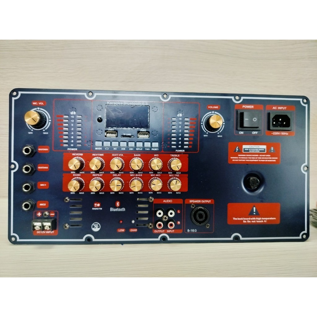 Bo mạch t450s mới mạch loa kéo reverb hoàn hảo nhất nguồn 40v đôi dsp mono có mid