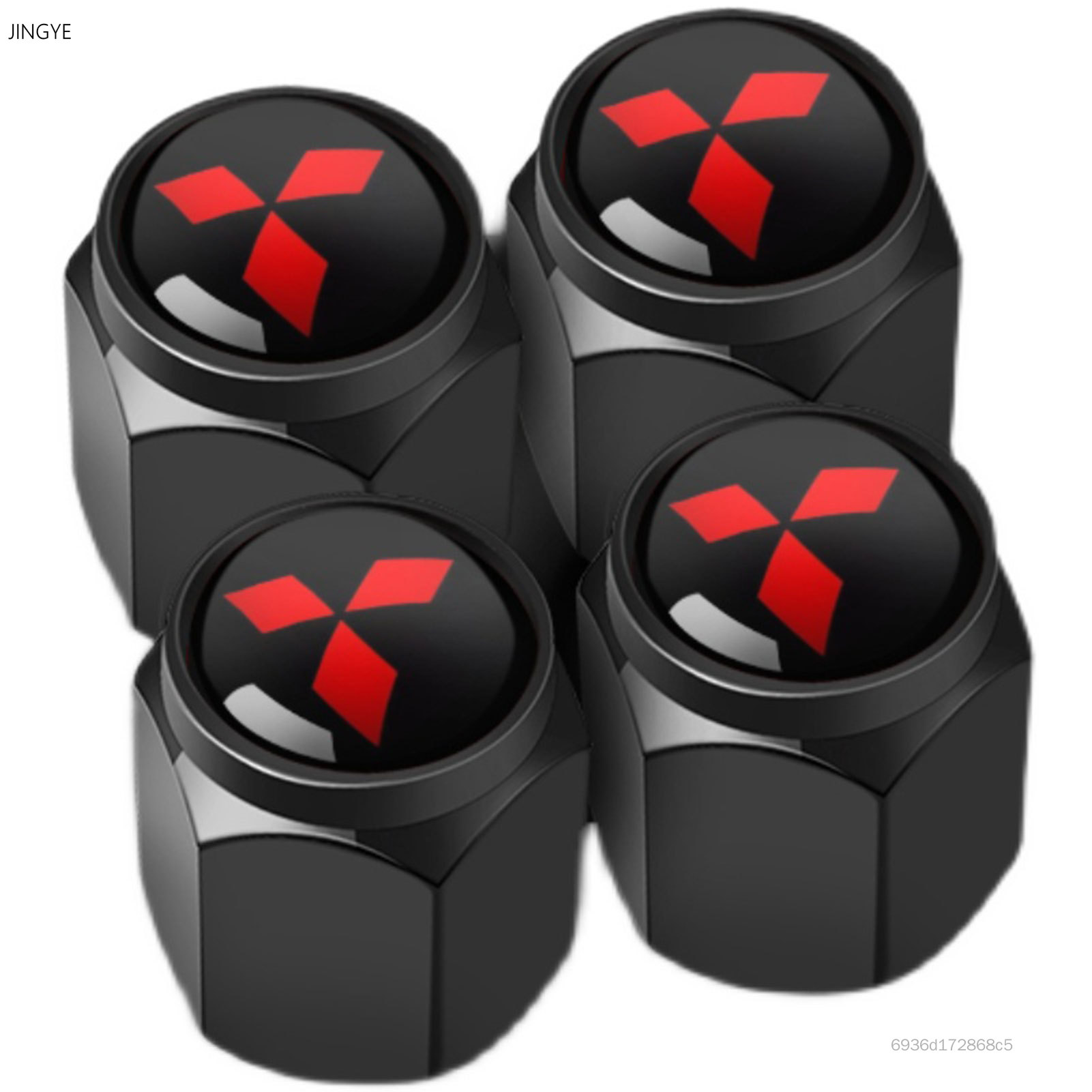 4 ชิ้นป้องกันการโจรกรรมสำหรับ Mitsubishi ฝาครอบวาล์วสากล ASX ดัดแปลงฝาครอบวาล์วยางพิเศษป้องกันการโจรกรรมโลหะผสมสังกะสีอุปกรณ์เสริมยางรถยนต์ฝาครอบก้านวาล์วพร้อมพวงกุญแจประแจเดียว LA3PF-ECO-TH ราคา 46 บาท*ส่งฟรี