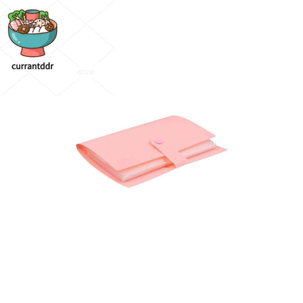 CURRANT Sức chứa lớn Album sưu tập hóa đơn 100 Không thấm nước Phong cách Hàn Quốc Sổ thẻ vé Di động Chống bụi Sách đựng tiền Bộ sưu tập