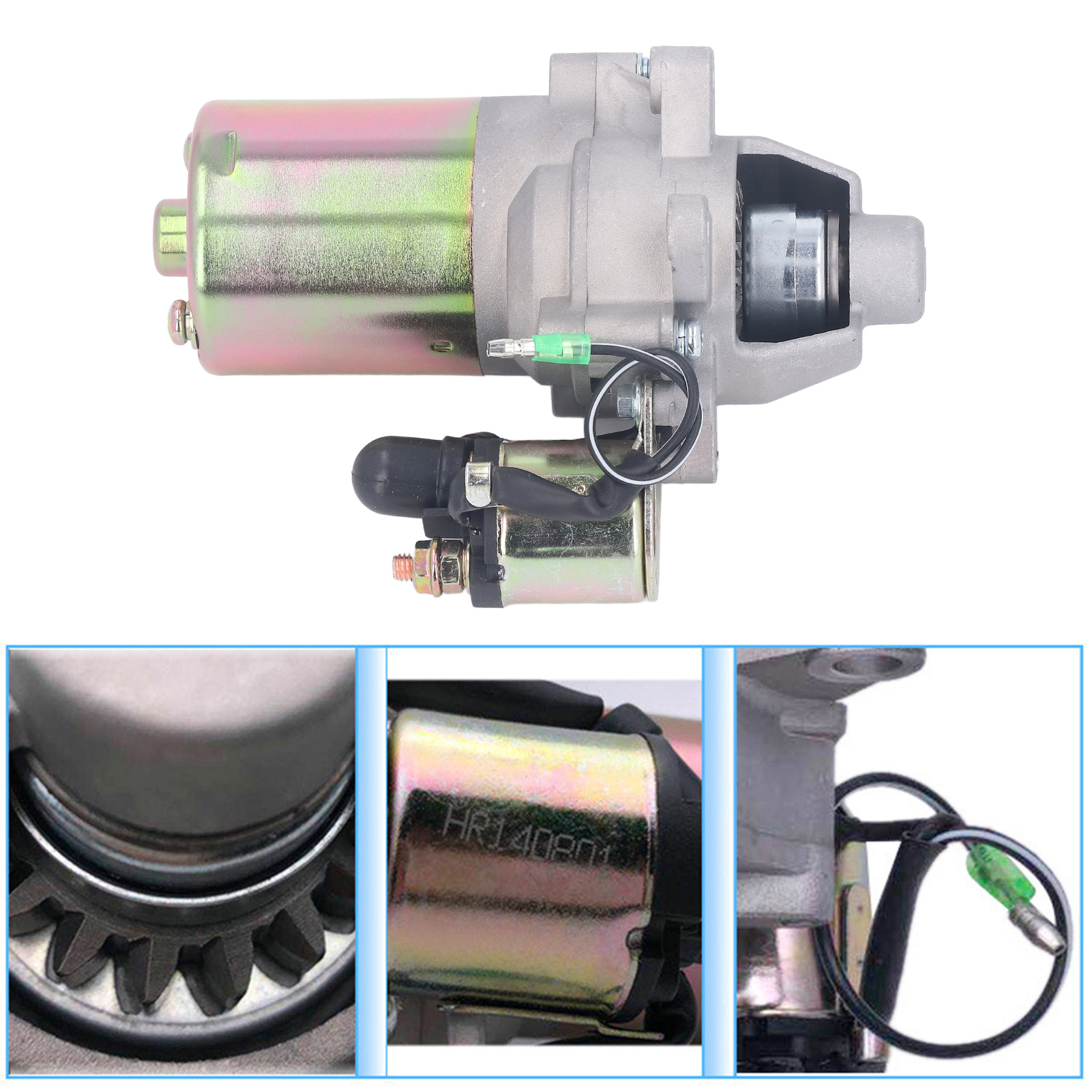 Máy phát điện khởi động động cơ 17 răng không thể phá vỡ DC12V khởi động gang thép không gỉ dễ dàng hoạt động 47.5 Đường kính lỗ khoan cho động cơ xăng công nghiệp