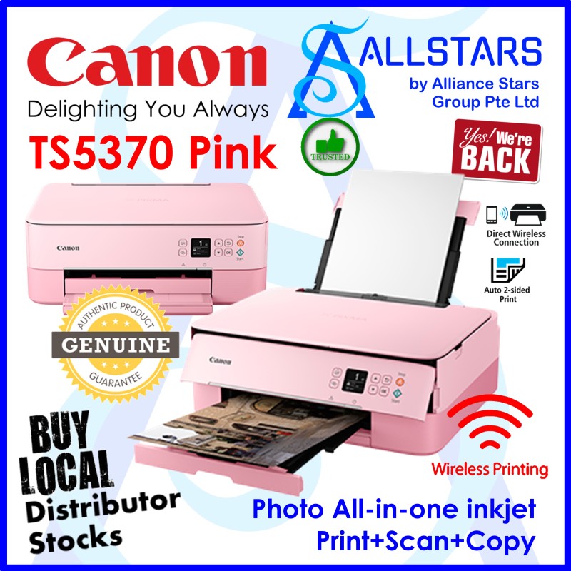 (ALLSTARS : We are Back Promo) CANON TS5370 Compact Wireless Photo All-In-One InkJet Printer with 1.44  OLED (Warranty 2years Carry-in to Canon Singapore) [Freebies as per Canon SG website & redeem directly from Canon SG) Singapore