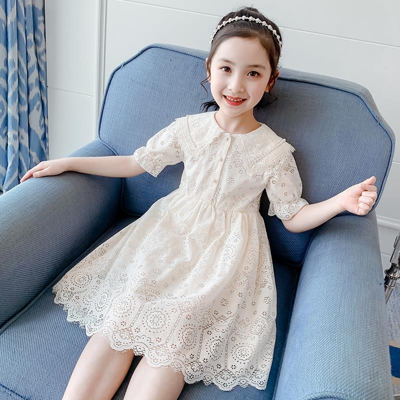 ZZOOI New 2023 Summer Child Dress 10 Girls Party Princess Dresses 9 Student Elegant 8 Kids Turn-down Collar Clothes 8 7 5 6 Years Old - ยี่ห้อ ZZOOI ราคา 395 บาท*ส่งฟรี