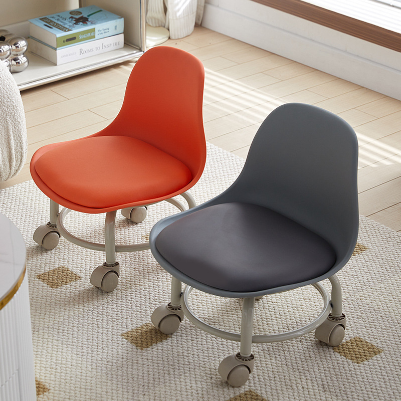  MOLES【Miễn phí vận chuyển Bánh xe xoay tròn đi bộ phân ròng rọc Phân thấp Tulip tựa lưng ghế đẩu nhỏ nhà trẻ em tựa lưng trẻ mới biết đi 