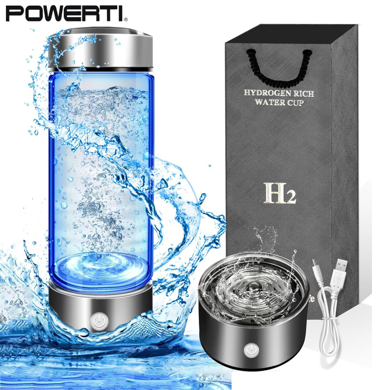 【Local shipping】420ml Hydrogen Water Bottle USB Rechargeable 1600ppb 3Min Quick Electrolysis Hydrogen Water Generator For Home Travel ราคา 744 บาท*ส่งฟรี