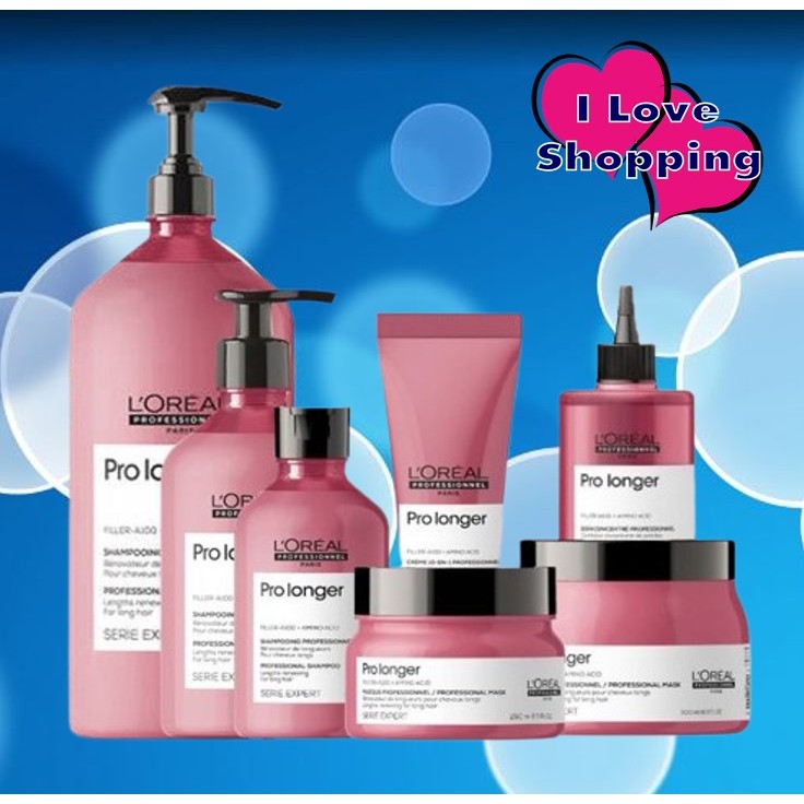 Loreal Pro Longer Shampoo/Mask/Cream/Concentrate แชมพู มาส์ค อาหารผม สำหรับผมแห้งเสียพรุน ผมเสียขั้นรุนแรง ผ่านการฟอกผม ราคา 706 บาท*ส่งฟรี