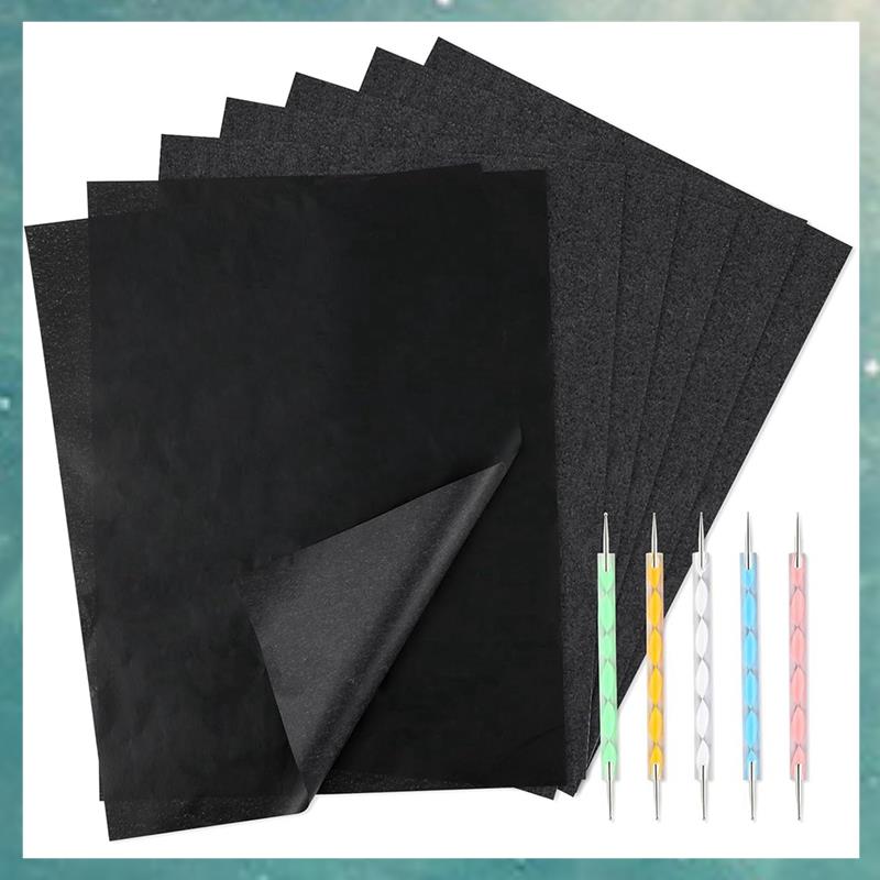 (AJDC) 100 Sheets Carbon Transfer Paper Tracing Paper, Graphite Copy-Paper Tracing and Transferring Drawings on Wood, Paper