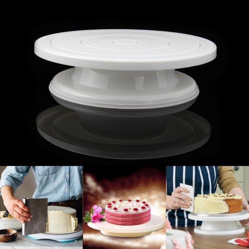 Mâm quay nặn gốm Polymer dụng cụ đất sét gốm đứng bàn xoay bánh quay 360 cho phép đồ trang trí đóng băng hoàn hảo và phức tạp